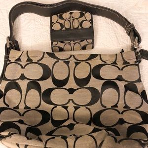 Coach Signature duffle bag 24CM